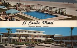 El Caribe Motel Daytona Beach, FL Postcard Postcard Postcard