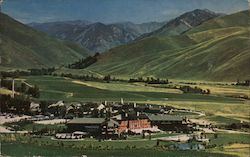 Sun Valley Village from Penny Mountain Idaho Postcard Postcard Postcard