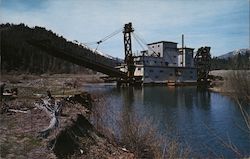Gold Dredger in Trinity County, Calif. Postcard