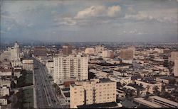 Looking west along Ocean Boulevard toward the Central Business and Hotel District Postcard