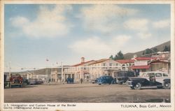 U.S. Immigration and Custom House at the Border Garita Internacional Americana Postcard