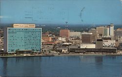 Atlantic Coast Line Railroad Building and new Convention Hall on the banks of St. John's River Jacksonville, FL Postcard Postcar Postcard