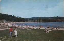 The Beach at Shawnee State Park Schellsburg, PA Postcard Postcard 