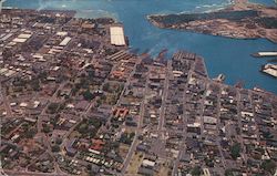 Downtown Honolulu - Capitol of Hawaii, Our beautiful 50th State Postcard