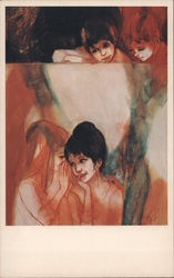 "Confidences", Le Secret, by Jean Valadie - Dover Gallery Postcard