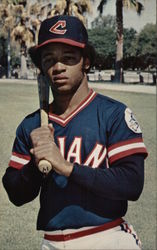 Larvell Blanks, Cleveland Indians Postcard