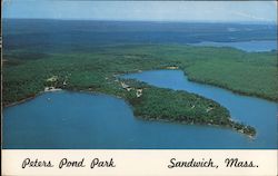 Peters Pond Park Sandwich, MA Postcard Postcard Postcard