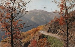 Newfound Gap Highway, Smoky Mountains - Kline Cadillac, Pennzoil Postcard