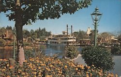 Sternwheeler, Mark Twain - Disneyland Postcard