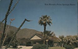 Kim Novak's Home, a Picturesque Desert Retreat Palm Springs, CA Postcard Postcard Postcard