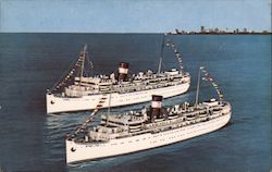 S.S. Yarmouth & S.S. Yarmouth Castle Postcard