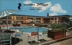 Alexandria TraveLodge Postcard