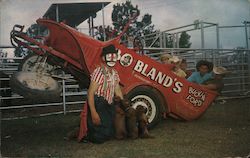 "Bo" Bland and the Buckin' Ford Hungerford, TX Postcard Postcard Postcard
