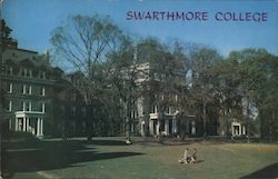 College Campus Scene Postcard