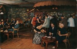 "Burl Room" - Rustic Cocktail Lounge at World Famous Brookdale Lodge Postcard