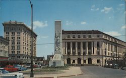 The Alamo Cenotaph and U.S. Post Office Postcard