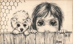 The Waif - Walter Keane Studios Postcard