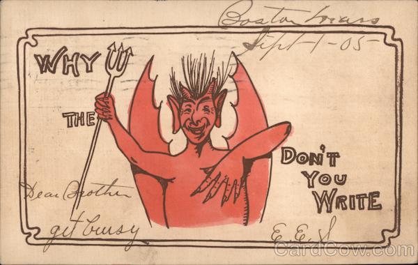 Why the Devil Don't You Write Devils