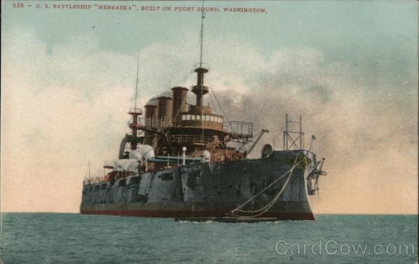U.S. Battleship Nebraska, Built on Puget Sound, Washington