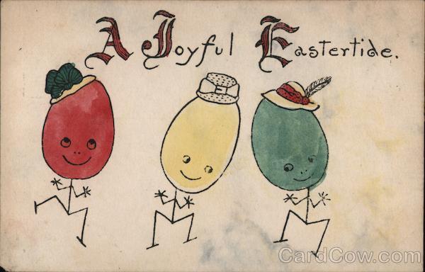 A Joyful Eastertide - Hand Colored Eggs