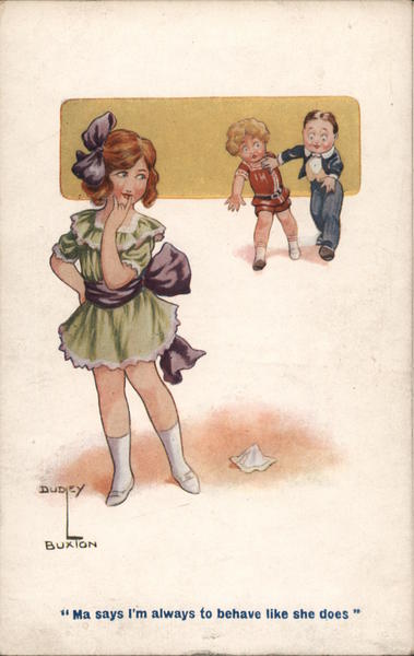 Ma says I'm always to behave like she does Comic, Funny