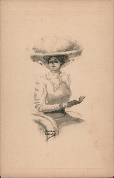 Woman reading a book seated Women