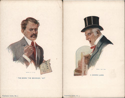 Set of 2: "The More the Merrier" & "A Shorn Lamb" Postcard