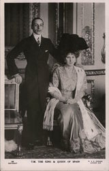 T.M. The king and queen of spain Postcard