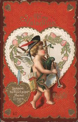 To my Valentine Cupid Postcard Postcard Postcard