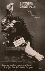 Birthday Greetings With All Best Wishes Postcard