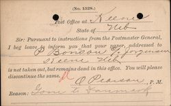 Cancellation of paper by Post Office Notification to Publisher Postal Cards & Correspondence Postcard Postcard Postcard