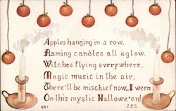Apples Hanging in a Row Postcard