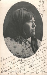 Native american woman Postcard