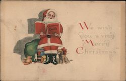 We Wish You A "Merry Christmas" Postcard