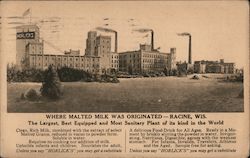 Horlick's Original Malted Milk Racine, WI Advertising Postcard Postcard Postcard