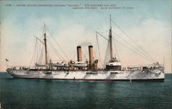 United States Protected Cruiser "Tacoma" Postcard