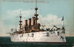 U.S. Armored Cruiser "New York" 500 Ships Postcard Postcard Postcard