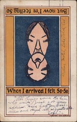 Two face card flip to read Postcard