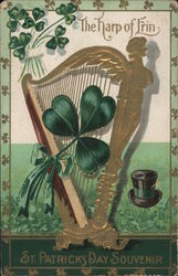The Harp of Erin St. Patrick's Day Postcard Postcard Postcard