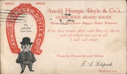 Arnold, Henegar, Doyle & Co's Horse Shoe Brand Shoes Advertising Postcard Postcard Postcard