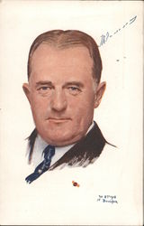 Portrait of Monsieur Henry P. Davison Artist Signed Postcard Postcard Postcard