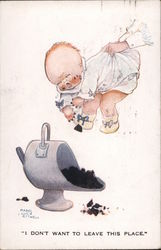 I Don't Want To Leave This Place Babies Mabel Lucie Atwell Postcard Postcard Postcard