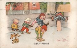 Leap Frog Children Gene Carr Postcard Postcard Postcard