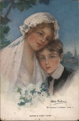Sister's First Love Marriage & Wedding Philip Boileau Postcard Postcard Postcard