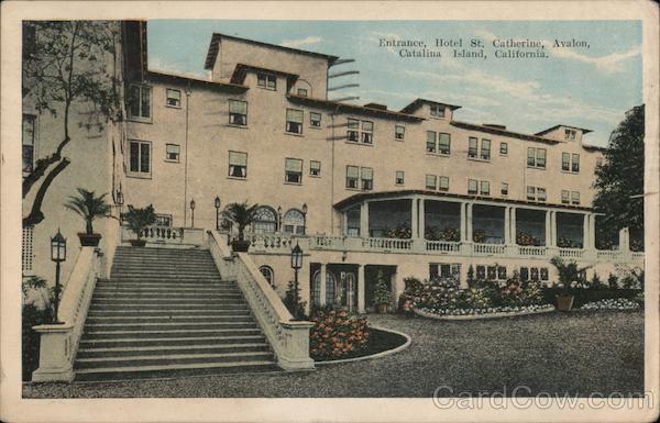 Entrance, Hotel St. Catherine - Catalipa Island Avalon California