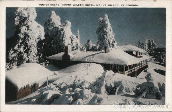 Winter Scene, Mount Wilson Hotel California