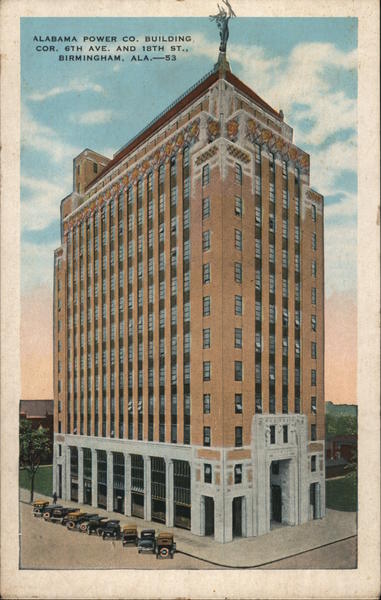 Alabama Power Co Building Birmingham AL Postcard fine-strainer-the-good-spirits-co