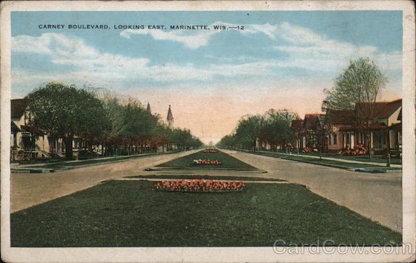Carney Boulevard, Looking East Marinette Wisconsin