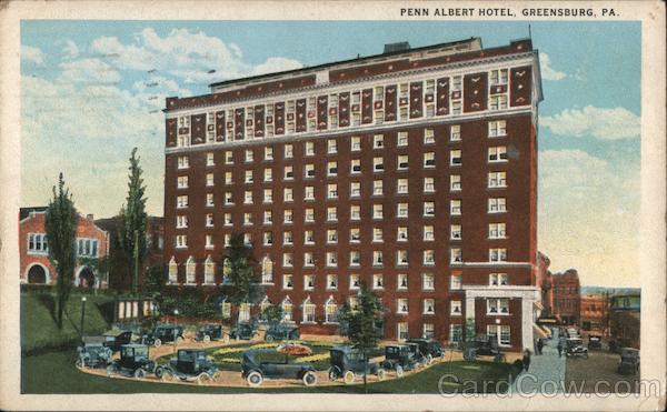 Penn Albert Hotel Greensburg Pennsylvania C.T. American Art