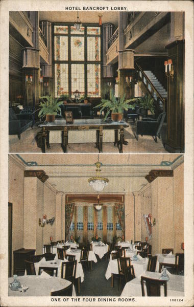 Hotel Bancroft Lobby Springfield Ohio
